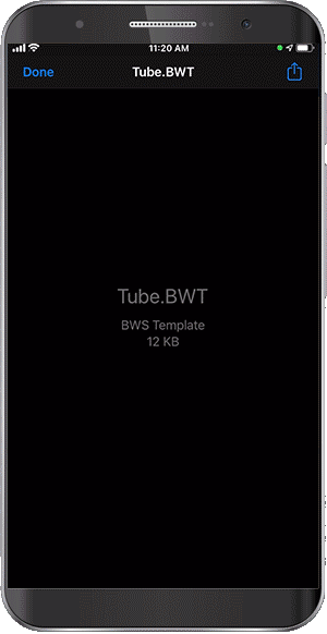 Gif animado que muestra la creación de etiquetas con formato mediante una plantilla de etiquetas para tubos de ensayo en la aplicación.